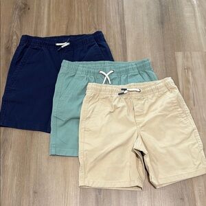 Set of Three Boys' Gap Shorts - Navy, Teal, and Khaki